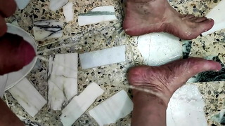 Me pissing my feet
