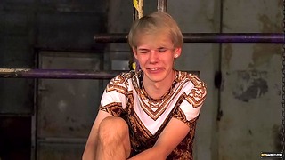 BDSM Enthusiast Sean Taylor Stroking Waxed Twink Cock