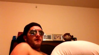 Sucking Off a Huge White Thug