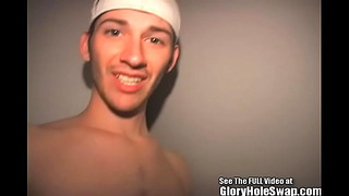 Sexy Boy Sucking Cocks in Glory Hole
