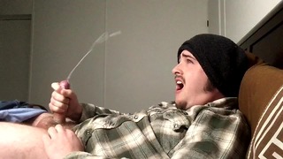 Guy Loses Control, Cums Nonstop