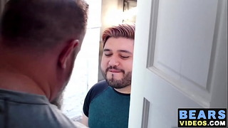 Chubby Bear Fucks Cub’s Mouth