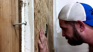 Sucking A Big Ginger Dick Through The Gloryhole