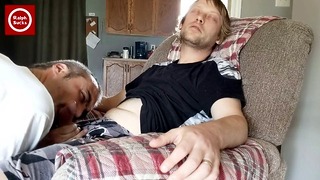 Sucking Off a Straight Blond Cutie Behind His Girl’s Back