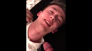Twink Gets Jizz Facial British