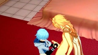 Aether Fucks Chongyun in Genshin Impact Yaoi