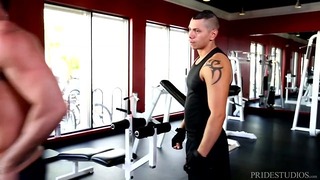 Muscular Locker Room Anal