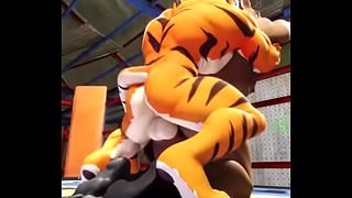 Tiger Takes It Rough in Furry Anal Heat