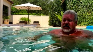 Summer Days with Daddy Bear: Pissing and Cumming Solo