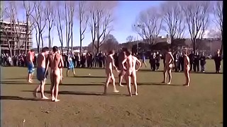 Nudist Rugby: Public Game Exhibition