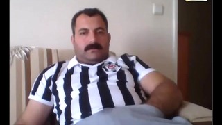 Turkish Daddy Masturbates with Cum Show