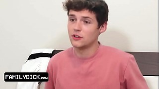 Innocent Teen Boy Gets His Perfect Round Butt Spanked For His Bad Grades By His Strict Stepfather